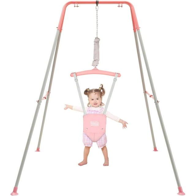 FUNLIO Baby Jumper with Stand -Pink FUNLIO