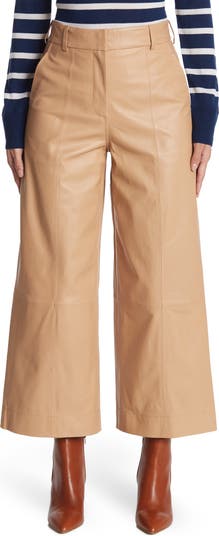 Кожаные брюки-кюлоты с поясом Jason Wu