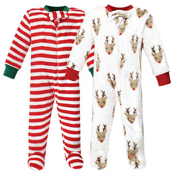 Baby Boys Plush Sleep and Play one piece, Rudolph Hudson Baby