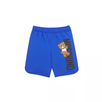 Детская пляжная одежда Moschino Для мальчиков - Шорты для плавания с логотипом и медвежонком Moschino