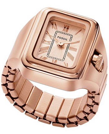 Женские часы Raquel с двустрелочным кольцом из нержавеющей стали цвета розового золота, 14 мм Fossil
