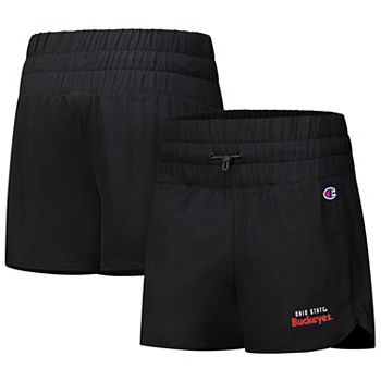 Women's Champion Black Ohio State Buckeyes Tailgate Her Woven Shorts Champion