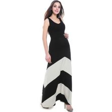 Платье макси с цветными блоками для беременных Pokkori Pokkori