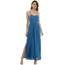 Juniors' Lily Rose Sleeveless Molded Cup Maxi Dress Lily Rose