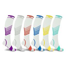 Compression Socks Knee High - 6 Pair Extreme Fit
