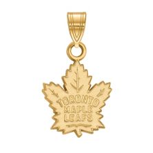 Маленький кулон LogoArt Toronto Maple Leafs из 14-каратного золота LogoArt