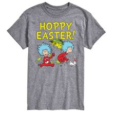 Мужская Футболка License Big & Tall Dr Seuss Hoppy Easter License