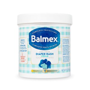 Balmex Complete Protection Daily Baby Diaper Rash Cream, Clinically Proven To Reduce Redness in Just One Use*, with Zinc Oxide + Botanicals, Pediatrician-Recommended & Dermatologist Tested, 16oz C24 Balmex