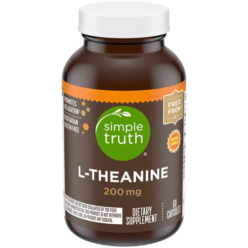 L-Theanine -- 200 mg - 60 Capsules (Капсулы) Simple Truth