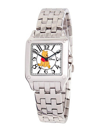 Женские квадратные часы Disney Winnie из серебряного сплава Ewatchfactory