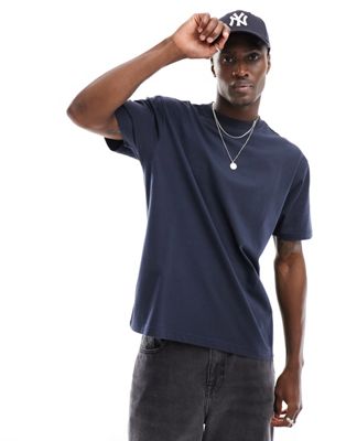 Another Influence heavyweight oversized t-shirt in navy Another Influence