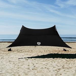 Neso Gigante - Portable Beach Tent - Ideal to Enjoy with Family and Friends - UPF 50+, Water-Resistant, and Lightweight - Teal, 11' x 11' Neso