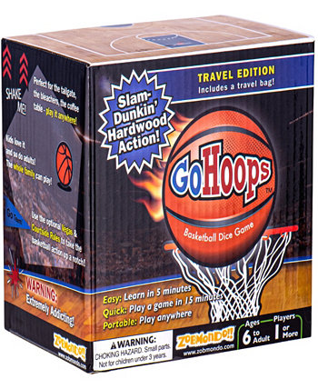 Gohoops Basketball Играйте в баскетбол где угодно с забавным портативным набором кубиков на заказ из 10 предметов Zobmondo