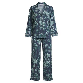 Two-Piece Komorebi Pajama Set Stripe & Stare
