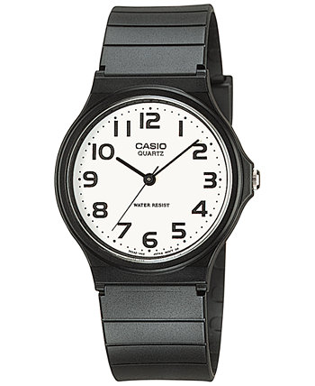 Часы унисекс с черным полимерным ремешком, 35 мм Casio