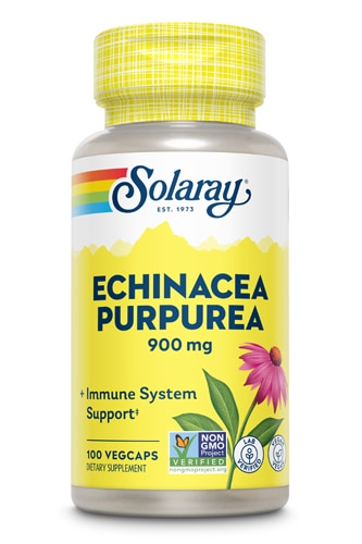 Solaray Эхинацея пурпурная — 900 мг — 100 растительных капсул Solaray
