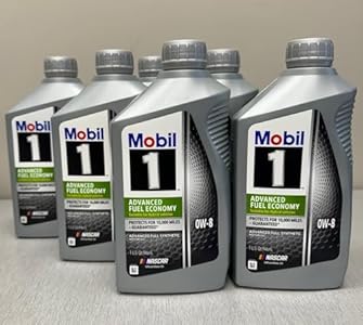 Mobil 1 Synthetic Motor Oil 0W-8 JASO GLV-1-6 Quarts (1 Case) Mobil