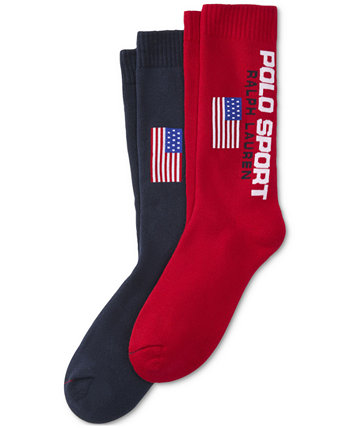 Men's Sport Crew Socks, 2-Pack Polo Ralph Lauren