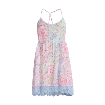 Cressida Floral Chemise In Bloom by Jonquil