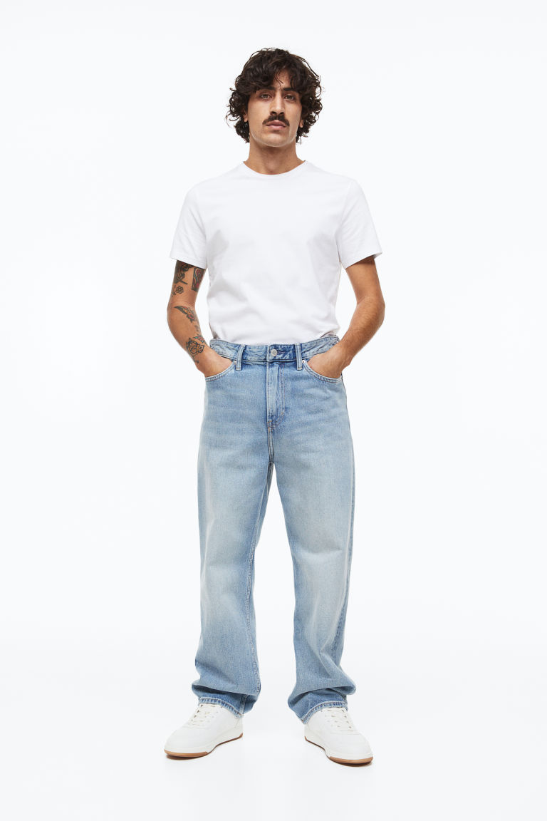 Свободные джинсы H&M