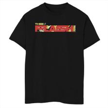 Boys 8-20 Husky DC Comics The Flash Lightning Bolt Logo Stretched Swirl Graphic Tee DC Comics