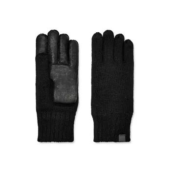 Вязаные кожаные перчатки M на ладонях UGG