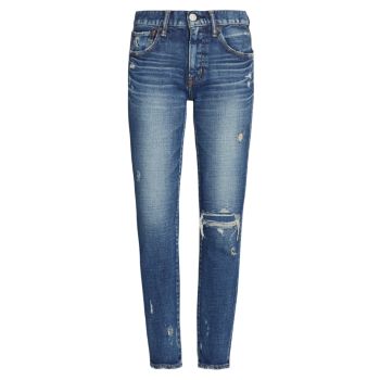Эластичные джинсы скинни до щиколотки Lenwood с эффектом потертости Moussy Vintage