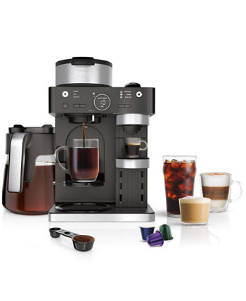 CFN601 Система для приготовления эспрессо и кофе для бариста, совместимость с кофе на одну порцию и капсулами Nespresso Ninja