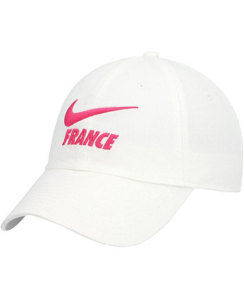 Женская белая регулируемая кепка сборной Франции для кампуса Nike