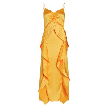 Платье-комбинация Leena со складками и рюшами AMUR