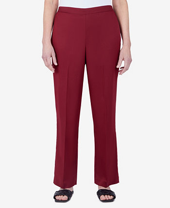 Plus Size Sloane Street Pull-On Proportioned Straight Leg Pants Alfred Dunner