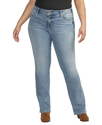 Джинсы Elyse Slim Bootcut со средней посадкой больших размеров Silver Jeans Co.