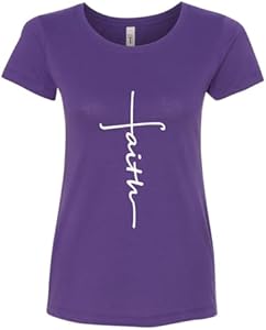 Simple Faith Cross Religious Unisex Short Sleeve Printed Tee Shirt Tees & Tails