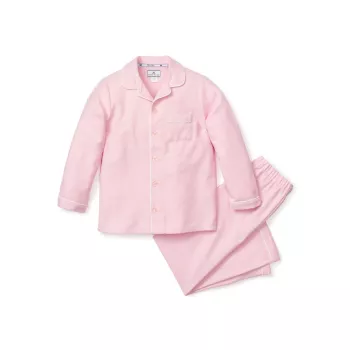 Для маленьких девочек, для маленьких девочек и для маленьких девочек; Фланелевой пижамный комплект для девочки Petite Plume
