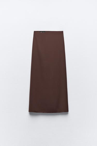 Женская Юбка макси Zara LONG STRAIGHT SKIRT ZARA