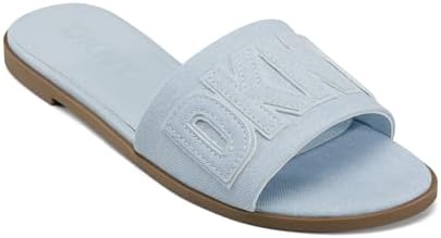 DKNY Women's Willow-Flat Slide Everyday Cushioned Insole Footwear Sandal DKNY