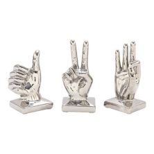 CosmoLiving от Cosmopolitan Набор из 3 предметов для ручной скульптуры из металла CosmoLiving
