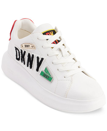 Jewel City Signs Lace-Up Low-Top Platform Sneakers DKNY