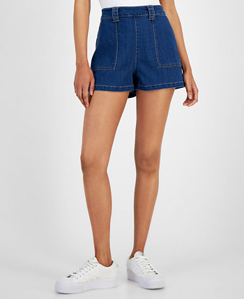Juniors' High-Rise Pull-On Hot Shorts Tinseltown