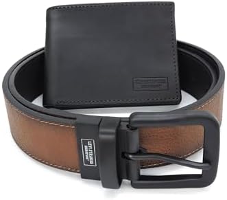 Levi Strauss Signature Reversible Leather Belt & Wallet for Men | Best Gift for Men | Cinturon Cartera Regalo Hombre Levi Strauss Signature Gold