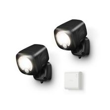 Ring Smart Lighting Spotlight Black 2-Pack + Bridge Ring
