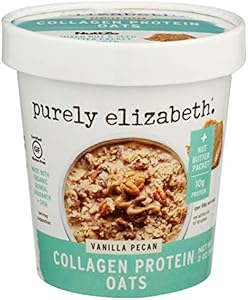 purely elizabeth , Oats Vanilla Pecan Collagen Protein, 2 Oz Purely elizabeth.