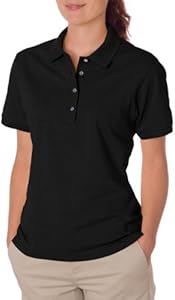 Jerzees Ladies' 5.6 oz. SpotShield™ Jersey Polo S BLACK Jerzees