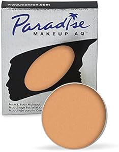 Mehron Makeup Paradise Makeup AQ Refill Size | Stage & Screen, Face & Body Painting, Beauty, Cosplay, and Halloween | Water Activated Face Paint, Body Paint, Cosplay Makeup .25 oz (7 ml) (White) Mehron