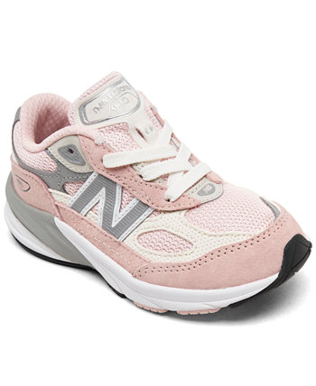 Детские кроссовки для девочек New Balance 990 V6 из замши и сетки New Balance