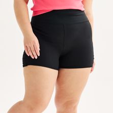 Juniors' Plus Size SO® Ruched Panel Bike Shorts SO