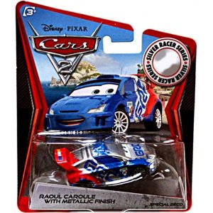 Disney Cars Silver Racer Series Raoul Caroule with Metallic Finish Diecast Car Disney Pixar Cars