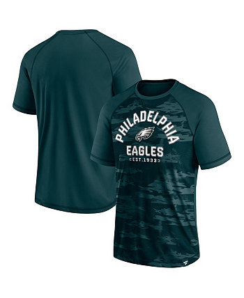 Мужская фирменная футболка Midnight Green Philadelphia Eagles Hail Mary с регланами Fanatics