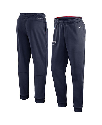 Мужские темно-синие брюки New England Patriots Sideline с логотипом Nike