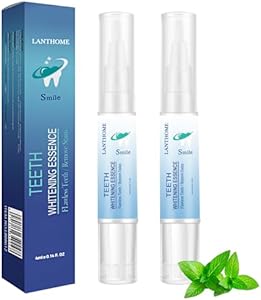 Teeth Whitening Pen,Teeth Whitening Essence,Teeth Whitening Gel,Teeth Stain Remover to Whiten Teeth,Intensive Stain Removal Teeth Reduce Yellowing (2pcs) BROUYOUE